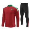 Tréninkový Mikina Portugalsko Čtvrt Zip Červená 2024-25 Tréninkový Mikina Portugalsko Čtvrt Zip Červená 2024-25